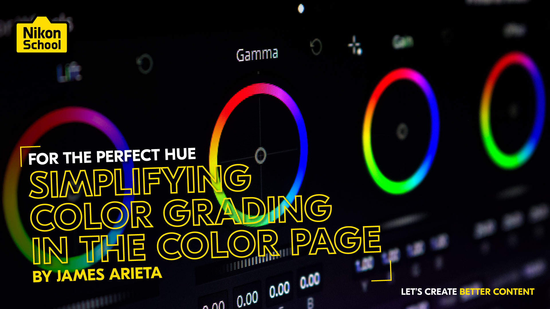 SIMPLIFYING COLOR GRADING IN THE COLOR PAGE