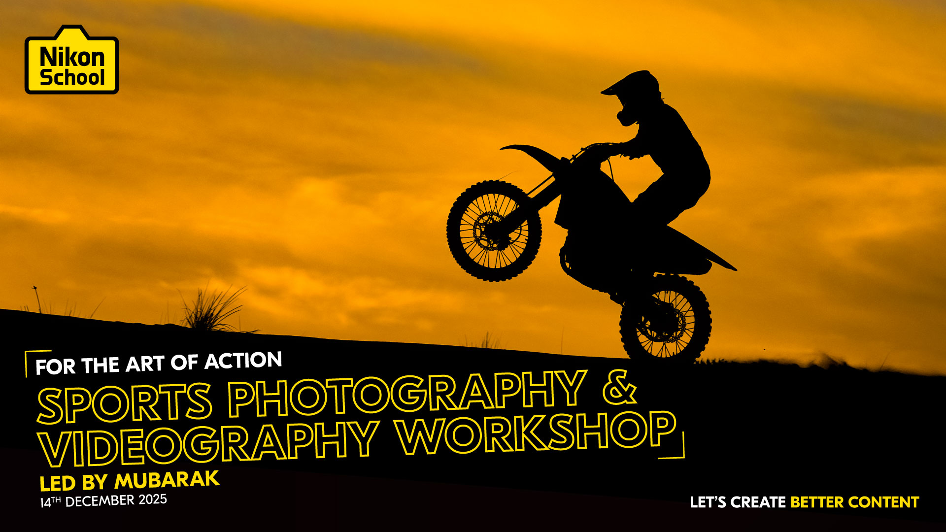 SPORTS PHOTOGRAPHY AND VIDEOGRAPHY WORKSHOP
